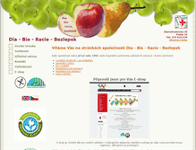 Tablet Screenshot of dia-potraviny.cz